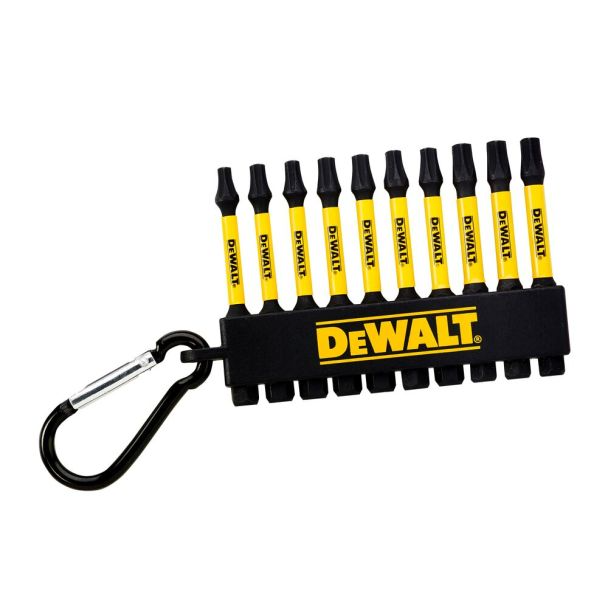De Walt De Walt Set 10 biti de impact dewalt dt7275, 57 mm, t20 x3, t25 x4, t30 x3