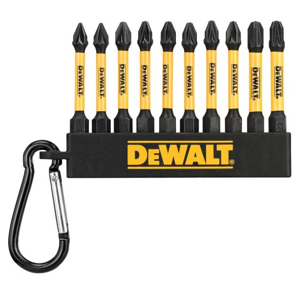 De Walt De Walt Set 10 biti de impact dewalt dt7276, 57 mm, pz1 x2, pz2 x6, pz3 x2