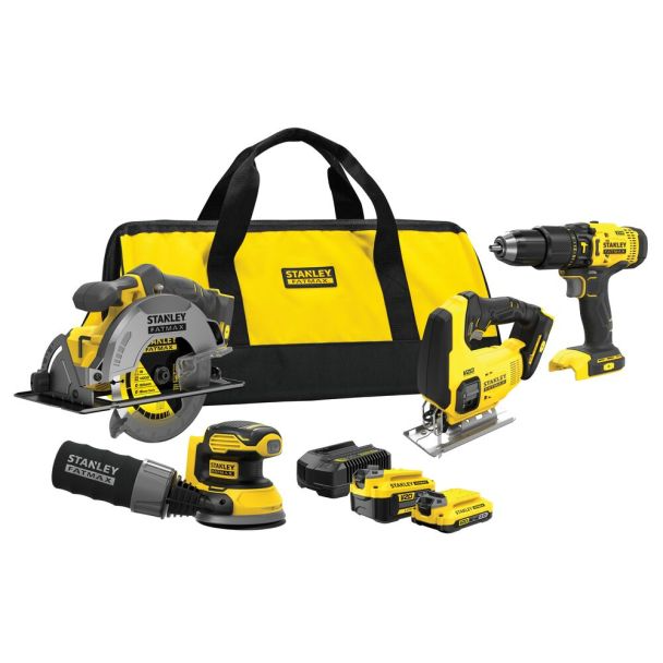 geanta scule Stanley Set 4 scule cu acumulator stanley fatmax v20 sfmck412mds, 18 v