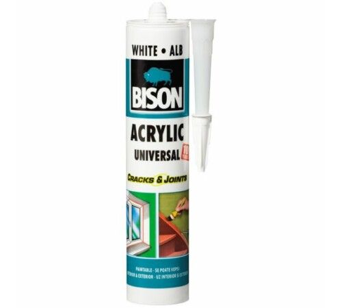 Accesorii incalzire - Silicon Acrylic Universal, alb BISON 300 ml, bricolajmarket.ro