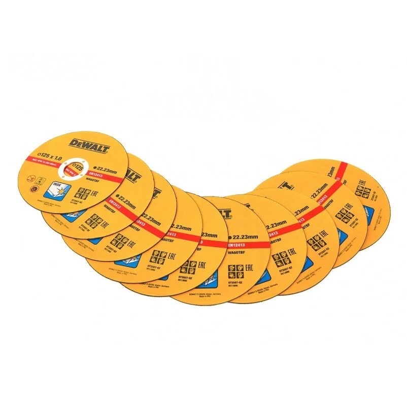 DeWalt Disc de tăiere dewalt (125 mm x 1 mm) (afișaj de 10 ținte)12