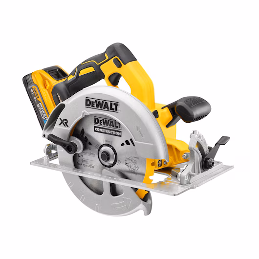 DeWalt Ferăstrău circular fără perii de 18 v xr de 184 mm - 2 x powerstack 5 ah