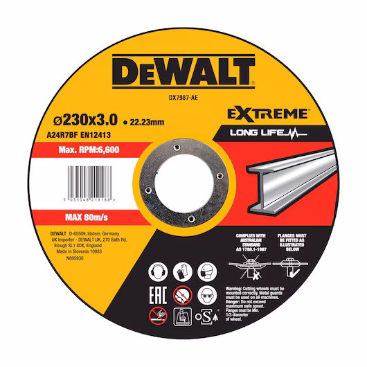DeWalt 230 x 3mm extreme cutting metal dewalt