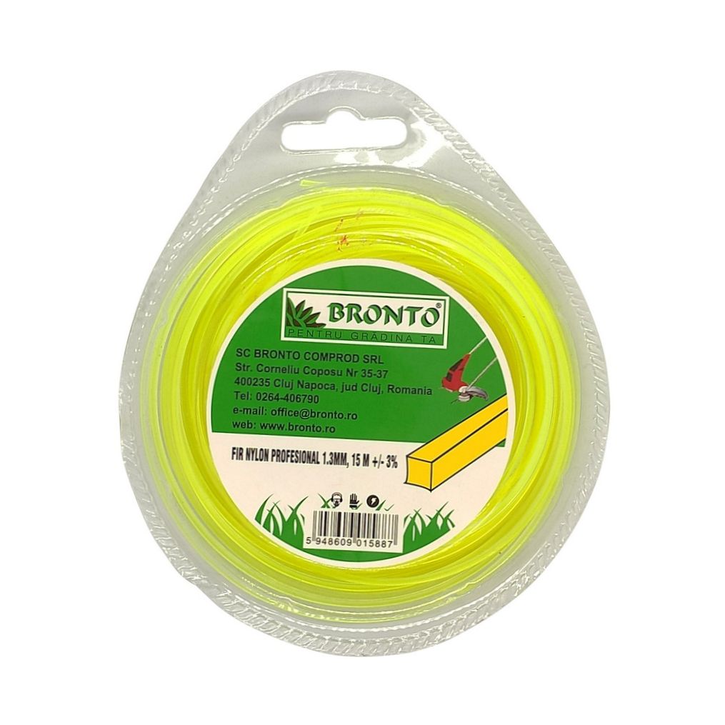 Bronto Fir nylon 1.3mm   15m patratic bronto, in blister