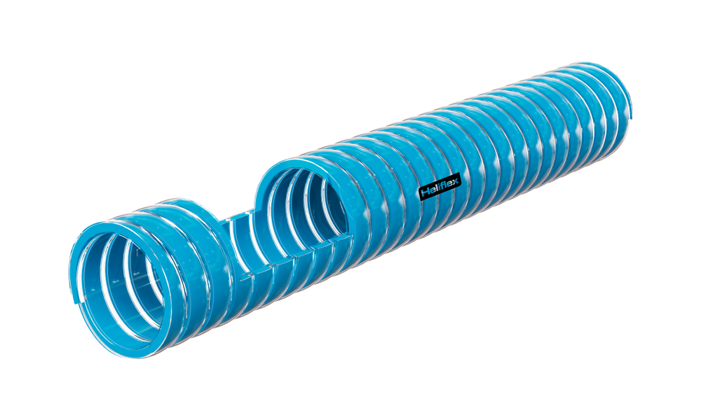 Furtun absorbtie Ø38mm(1-1/2")×50m HELIFLEX XL albastru; &refulare