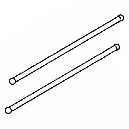 MTD piese Set tije impingatoare mtd ohv 1p61 1p65 1t65 5p65 1p70 5t65 1x65 5x65 5x70 6x65 161-sh etc 2006-2019 set-2-buc