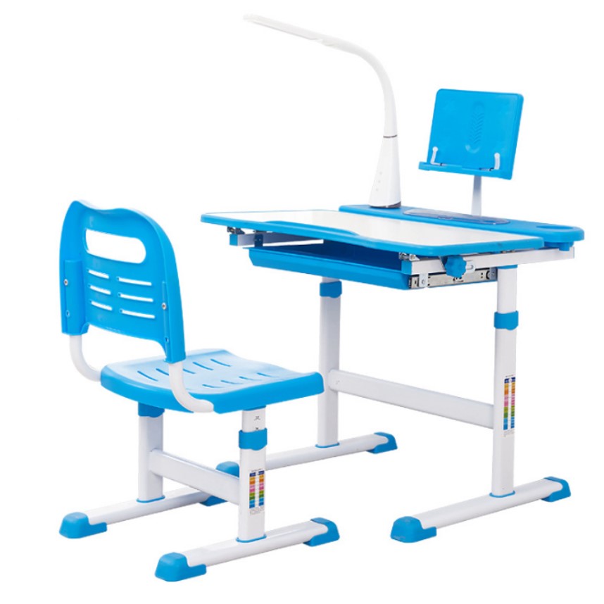 Camera copilului - Set de birou si scaun pentru copii, cu lampa, albastru, buz.ro