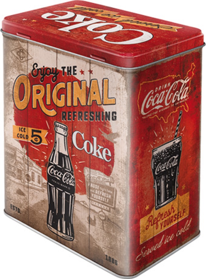 Plaque Métal Vintage Coca-Cola Route 66 - 30x40cm - Déco Retro - Cadeau Fan De Coke