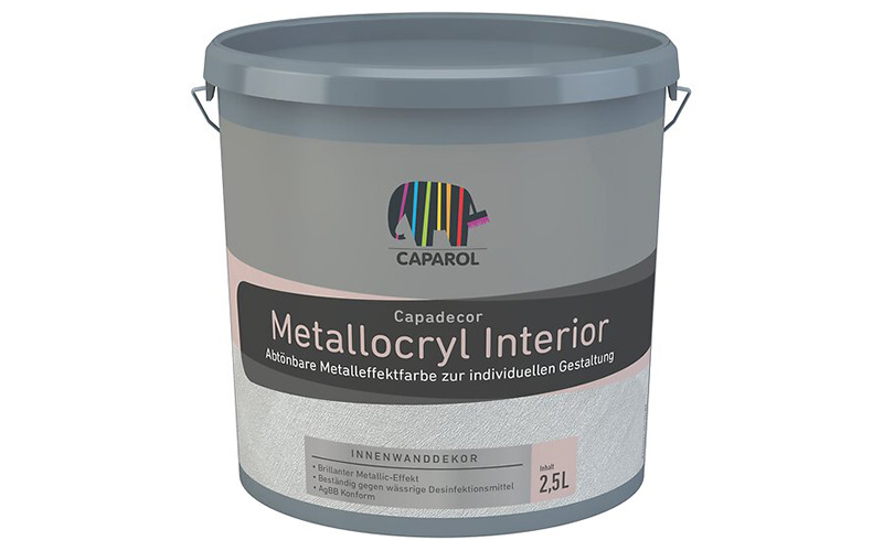 Metallocryl Interior - Vopsea decorativă pentru interior, cu efect metalizat, 2.5 l - CD METALLOCRYL PALLAZO 160 MET