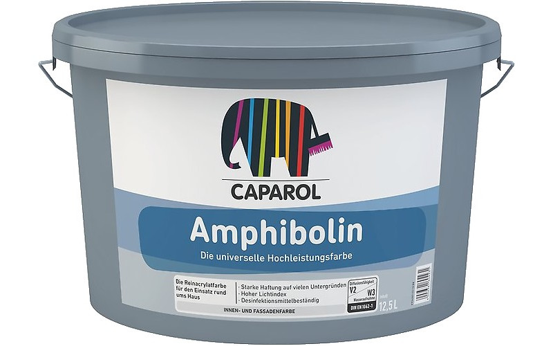 Amphibolin - Vopsea pur acrilică universală de exterior și interior cu aderență excelentă, 10 l 3D-SYSTEM ONYX 85