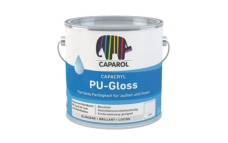 Capacryl PU Gloss - Lac PU Acrilic Universal pentru interior și exterior, 2.4 l  -  alb