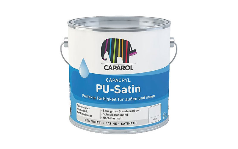 Capacryl PU Satin - Lac PU Acrilic Universal pentru interior și exterior, 0.7 l  -  RAL 6011 Resedagrün