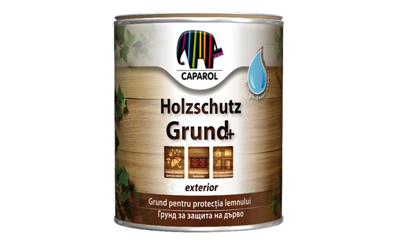 HolzschutzGrund+ - Grund acrilic de tratare și conservare pentru lemn la exterior, 0.75 l