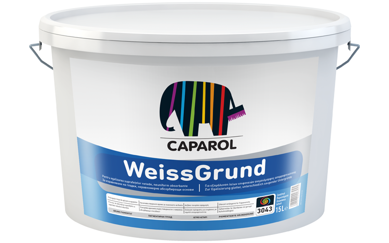 WeissGrund - Grund fin pigmentat, 15 l - Alb