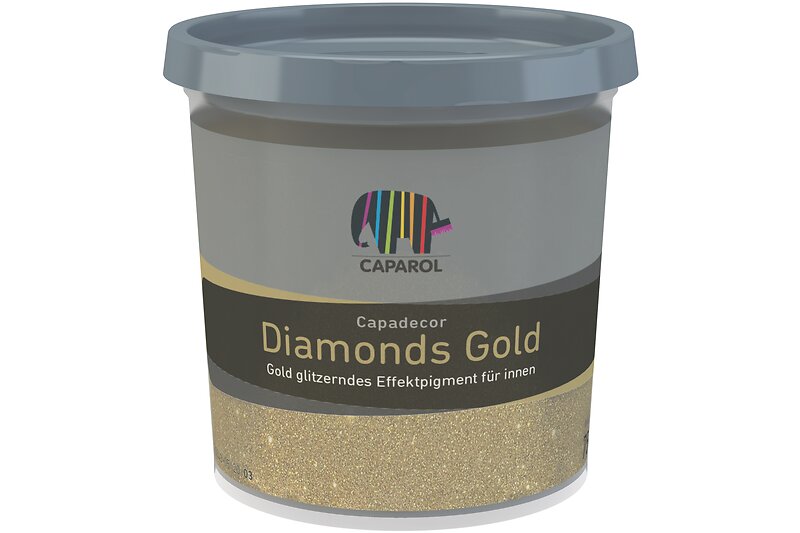 Diamonds Gold - Pigment cu efect stralucitor auriu, pentru interior, 75 g - GOLD