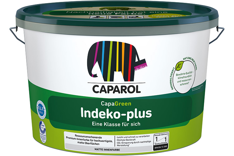Indeko-plus - Vopsea premium pentru interior, 10 l CAPAROLCOLOR NUTRIA 15