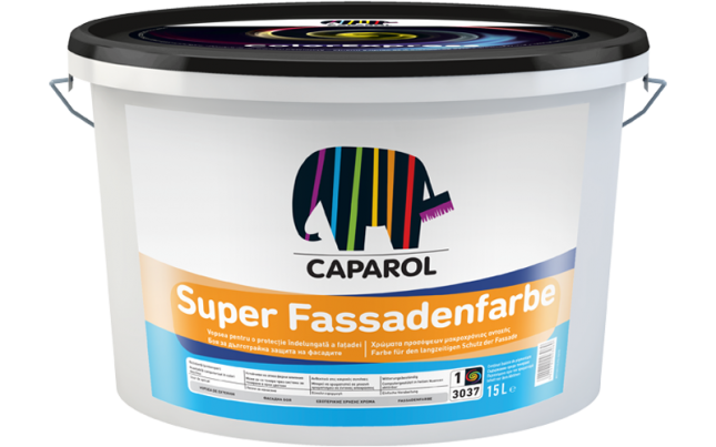 Super Fassadenfarbe - Vopsea lavabilă pentru fațade pastel, 15 l - 3D-SYSTEM Natur Weiss