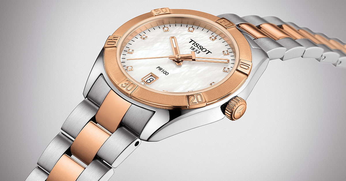 SPORTIV SI FEMININ: TISSOT PR 100 LADY SPORT CHIC
