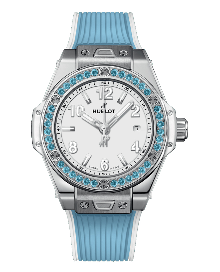 Ceasuri de dama - Ceas Hublot Bing Bang One Click Joyful Sky Blue 485.SL.2210.RX.1207, cellini.ro