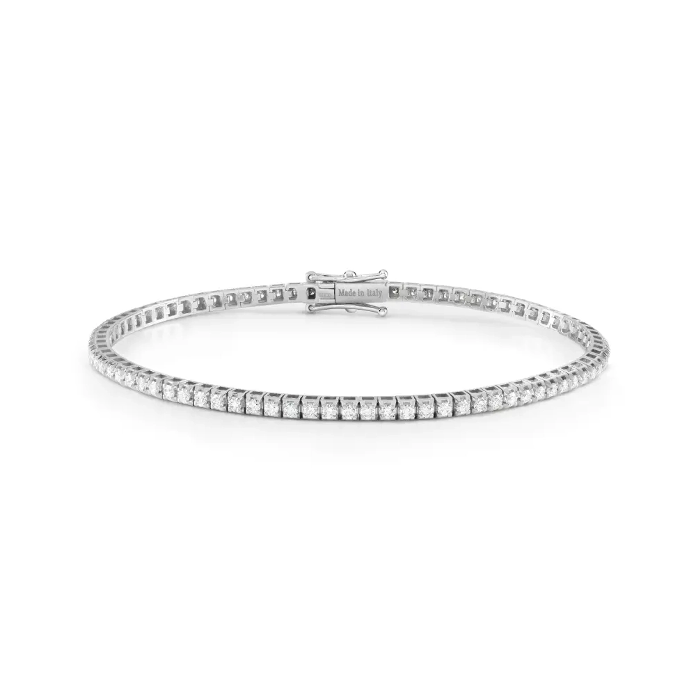 Bratari - Bratara Damiani Veramore cu diamant, din aur alb de 18K, cellini.ro
