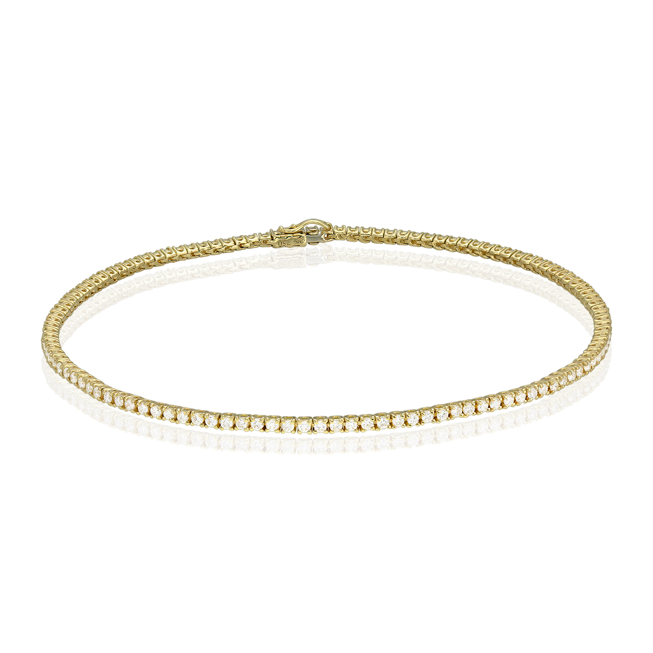 Bratari - Bratara Tennis Classic Diamonds cu diamante, din aur galben de 18K, cellini.ro