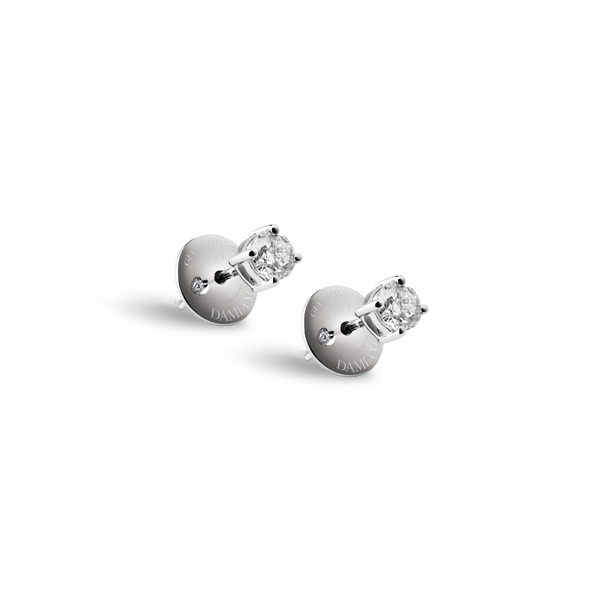 Cercei - Cercei Damiani Veramore cu diamant, din aur alb de 18K, cellini.ro
