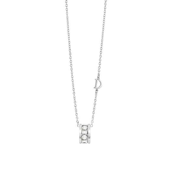 Coliere - Colier Damiani Belle Epoque Reel cu diamant, din aur alb de 18K, cellini.ro