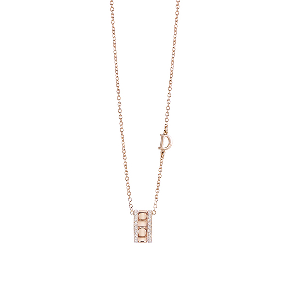Coliere - Colier Damiani Belle Epoque Reel cu diamant, din aur roz de 18K, cellini.ro