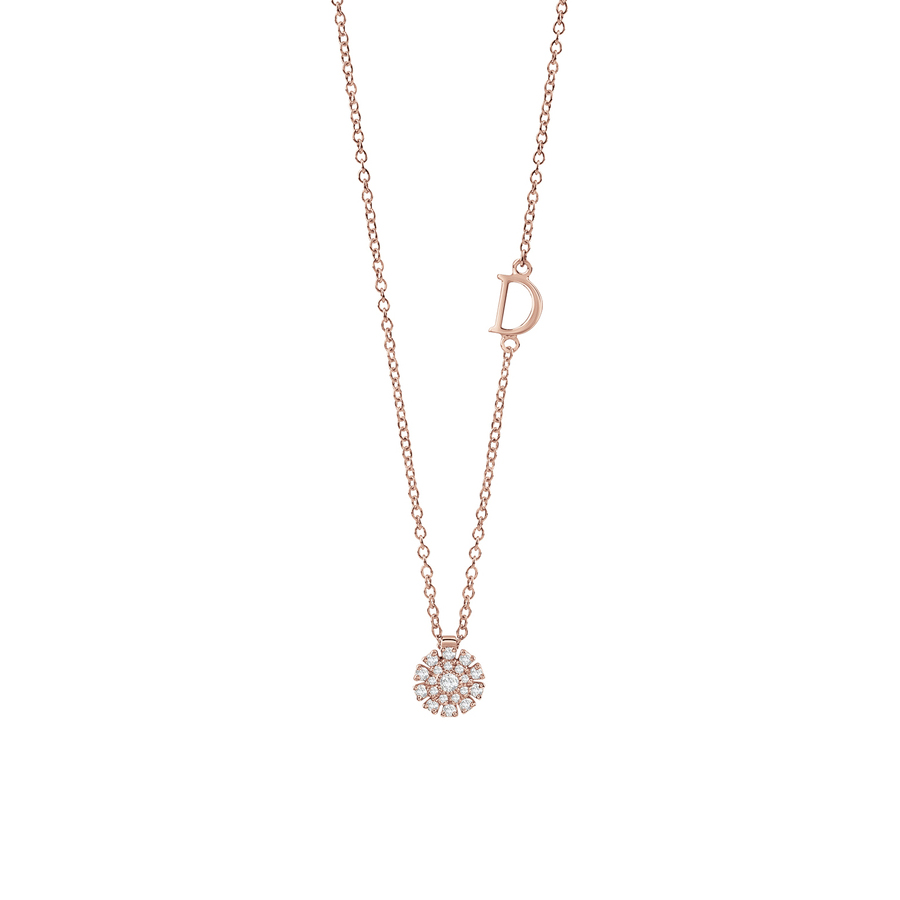 Coliere - Colier Damiani Margherita cu diamante, din aur roz de 18K, cellini.ro