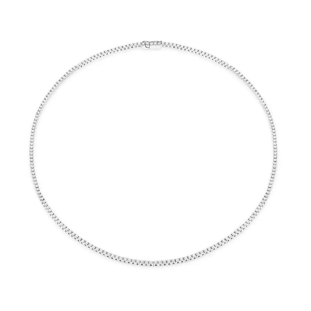 Coliere - Colier Damiani Veramore cu diamant, din aur alb de 18K, cellini.ro
