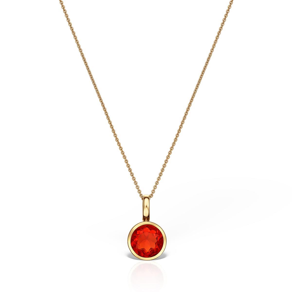 Coliere - Colier Eva Nobile cu opal, din aur galben de 18K, cellini.ro