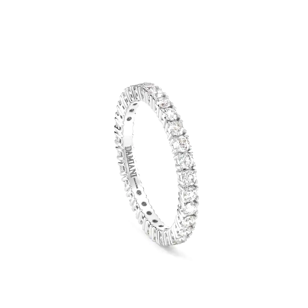 Inele - Inel Damiani Veramore cu diamant, din aur alb de 18K, cellini.ro
