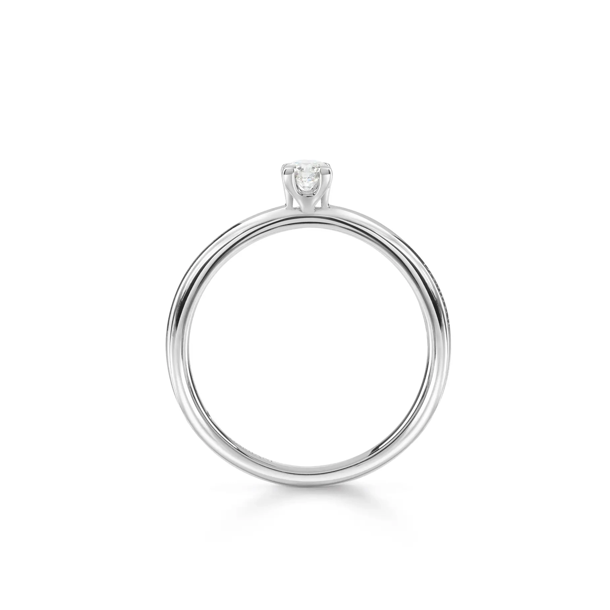 Inel Damiani Veramore cu diamant, din aur alb de 18K
