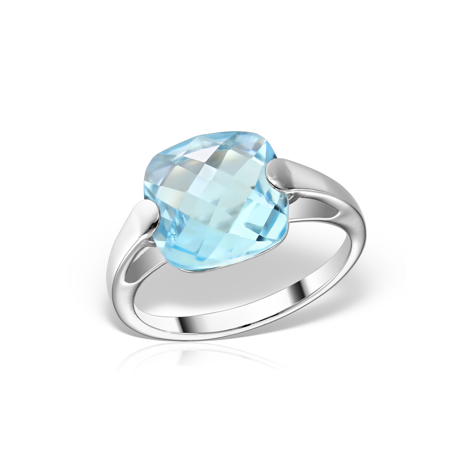 Inele - Inel Eva Nobile cu topaz, din aur alb de 18K, cellini.ro