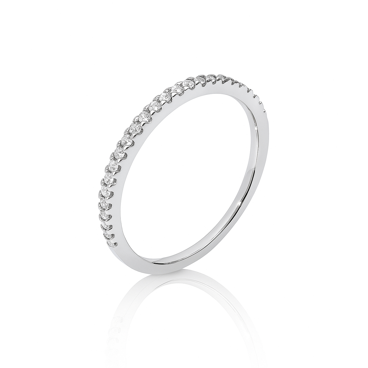 Inele - Inel Maria Granacci cu diamant, din aur alb de 14K, cellini.ro