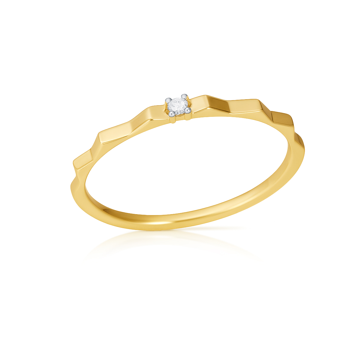 Inele - Inel Maria Granacci cu diamant, din aur galben de 14K, cellini.ro