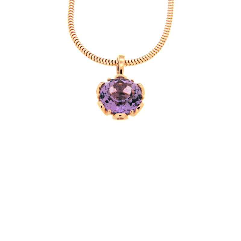 14K rose gold with amethyst Eva Nobile