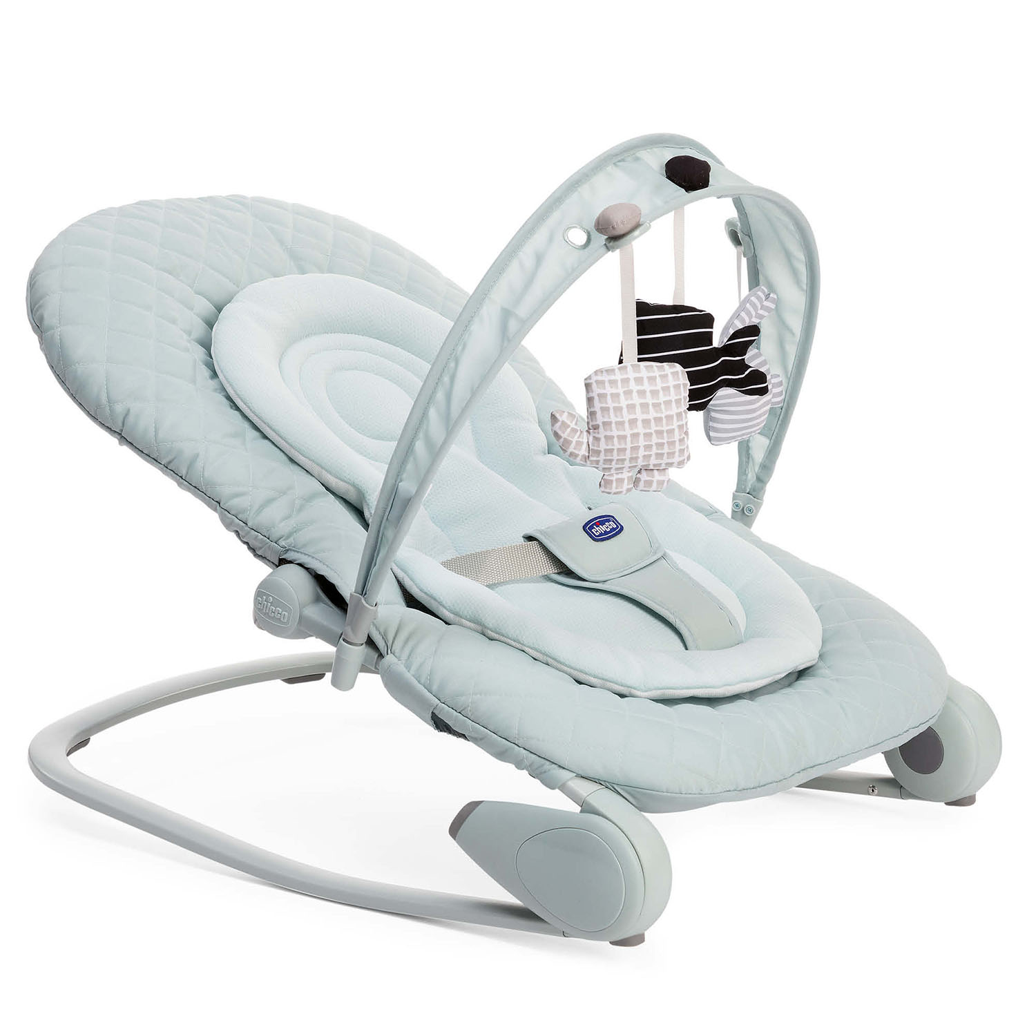 Balansoar copii Chicco Hoopla, Antiguan Sky (Albastru deschis), 0luni+