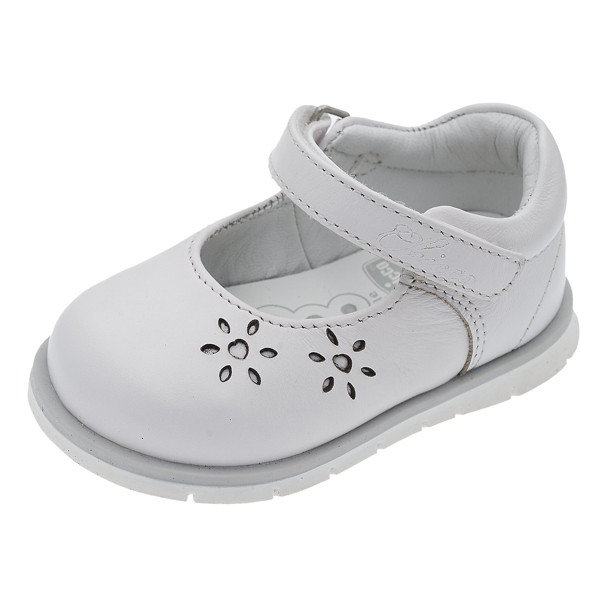 Balerini copii Chicco Geliar, alb, 73095-68P