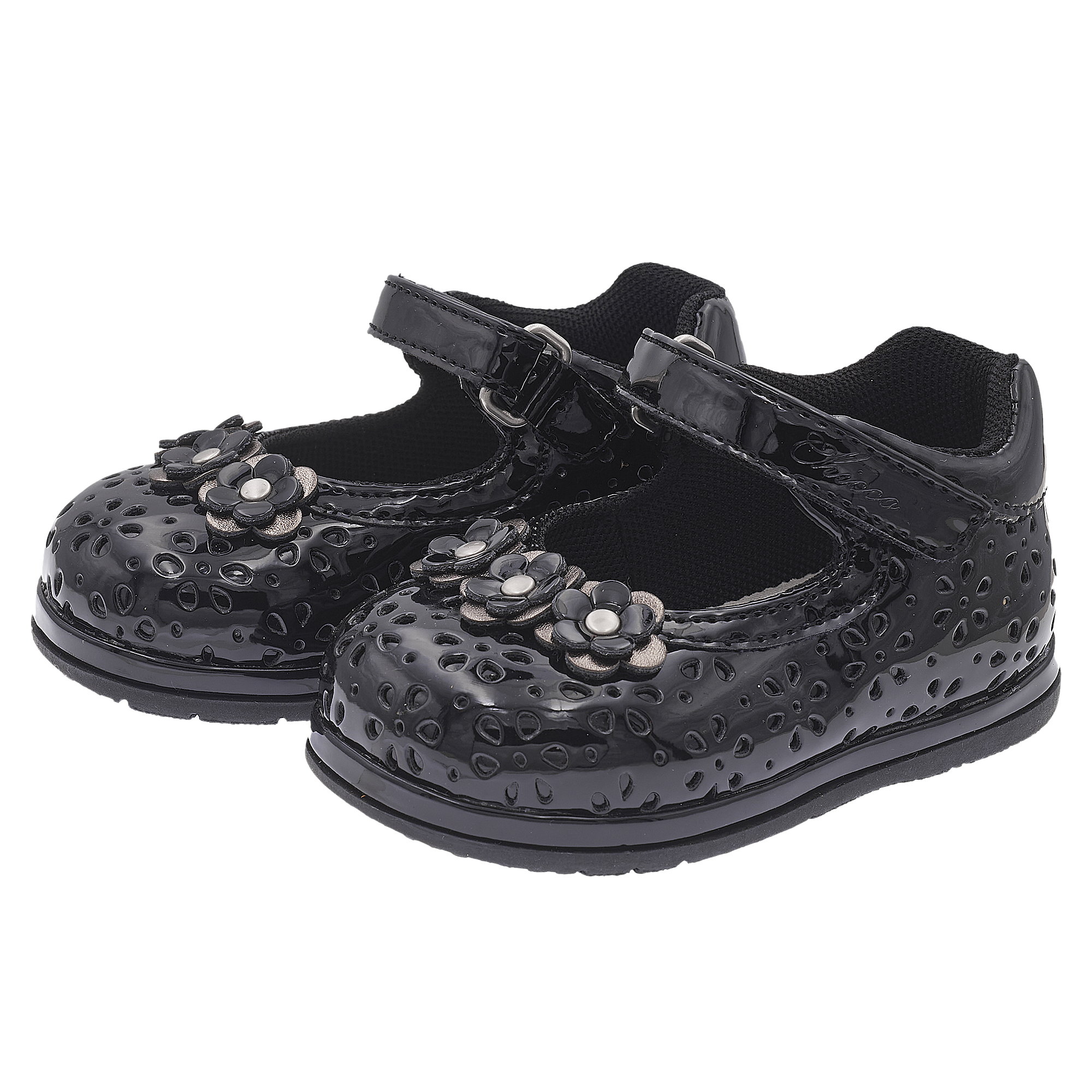 Balerini copii Chicco Gelly, negru, 72072-69P