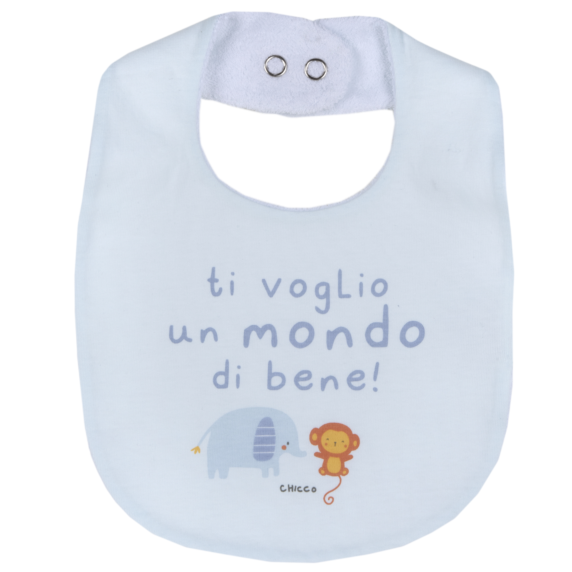 Baveta bebe Chicco jerse, bleu, 32844 CHICCO