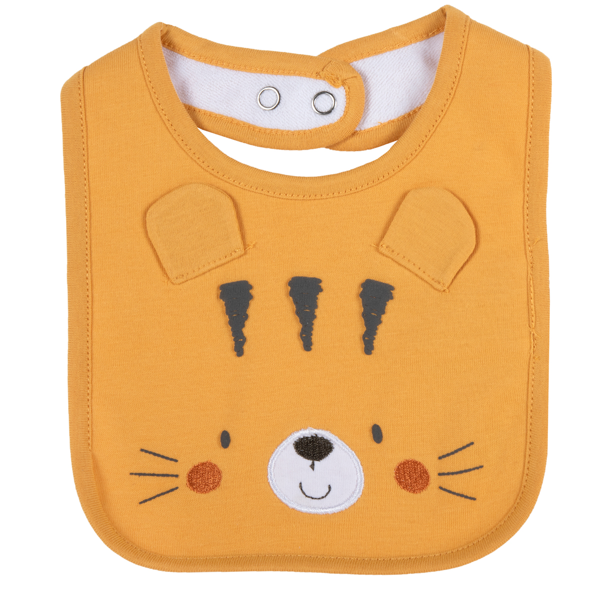 Baveta copii chicco, galben cu model, 32780