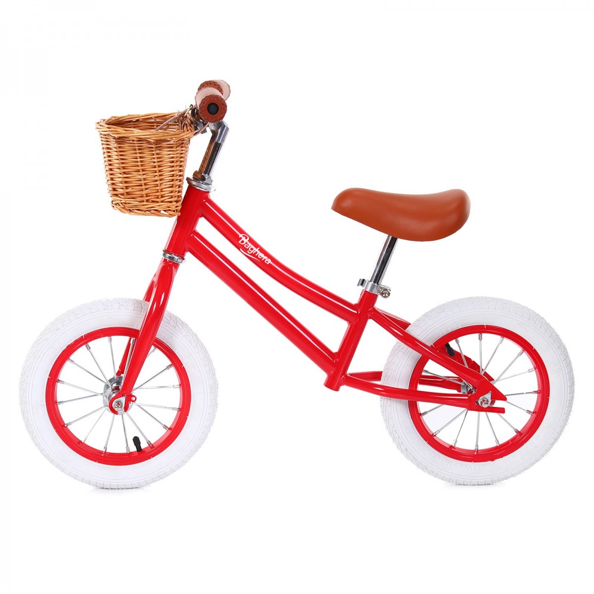Bicicleta copii Chicco Baghera, fara pedale, red (rosu), 3-5ani
