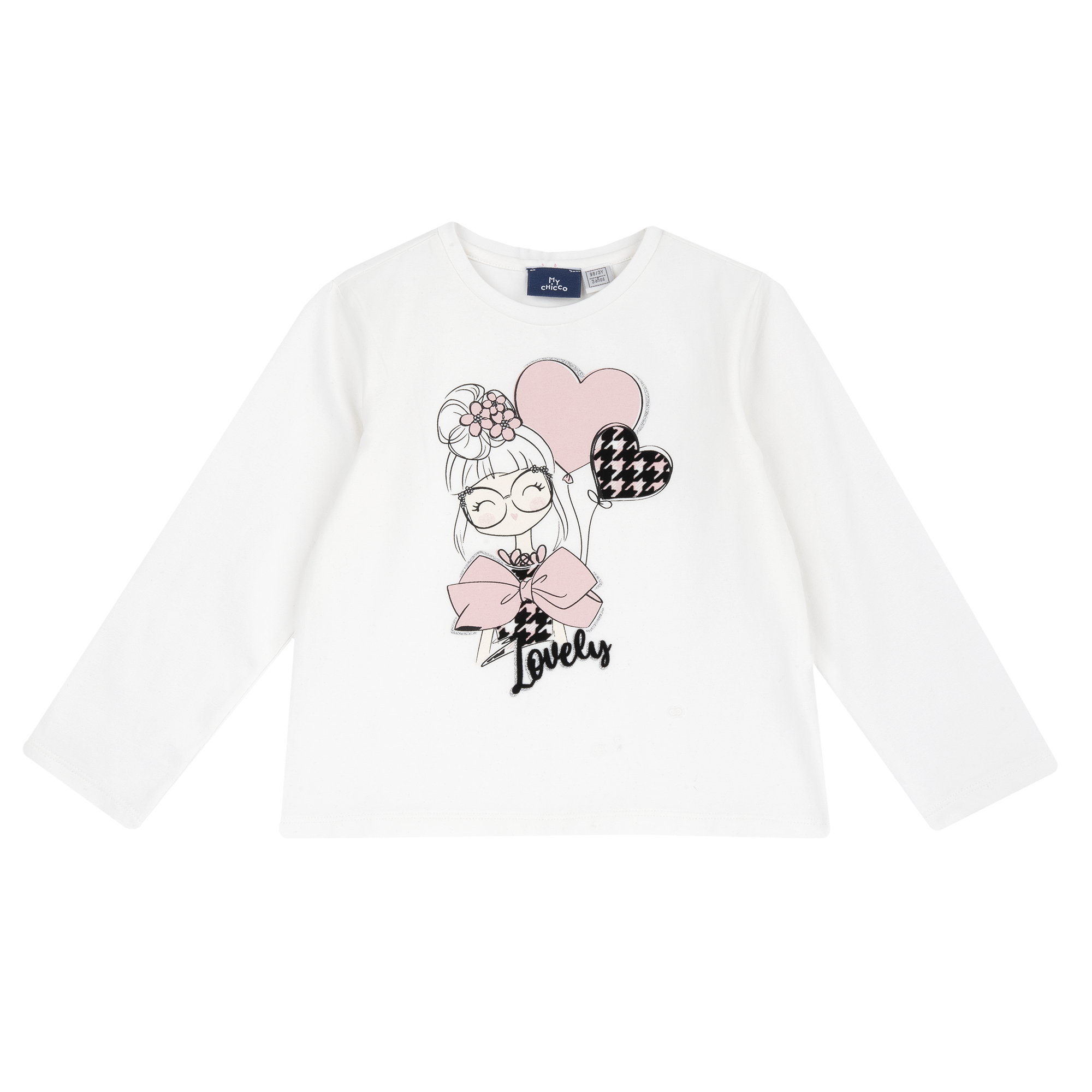 Bluza copii Chicco, alb, 00217-69MC