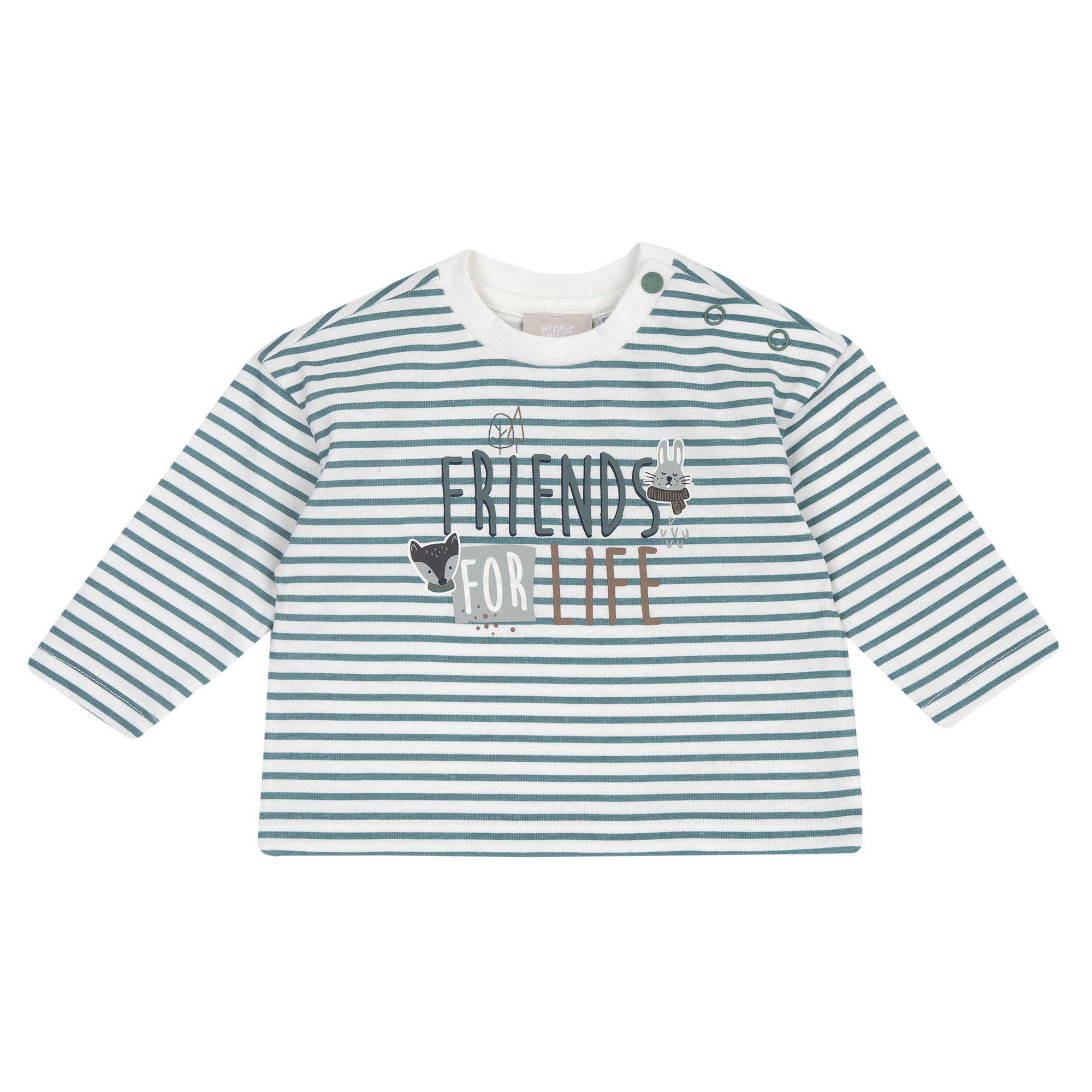 Bluza copii Chicco, maro cu alb, 00560-69MFCO