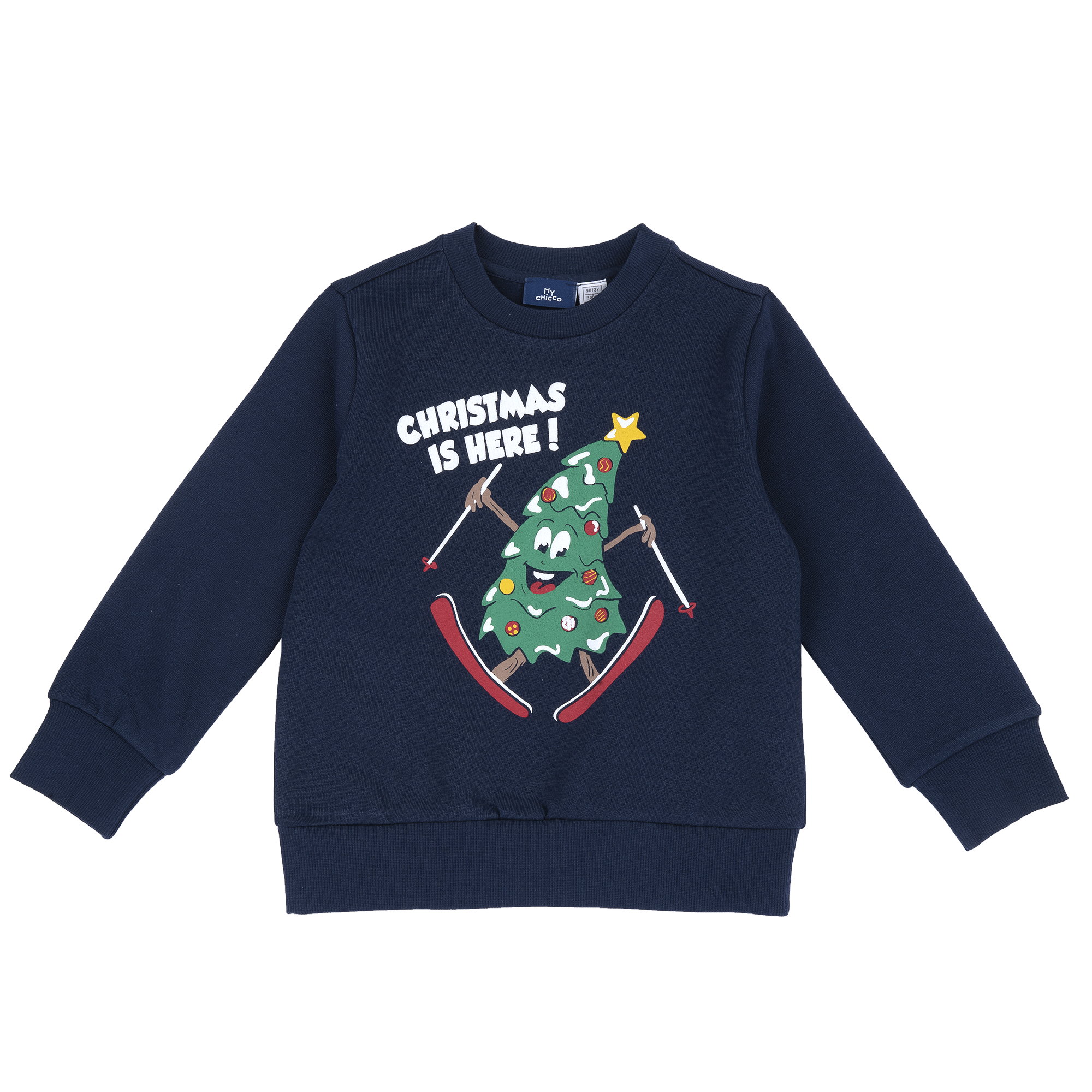 Bluza copii Chicco pentru Craciun, albastru inchis, 00838-69MC