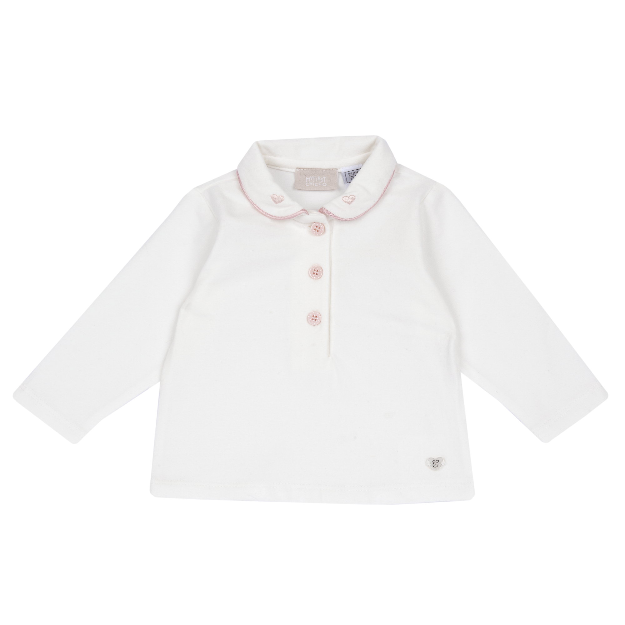 Bluza copii Chicco, polo, Alb, 00187-69MFCO