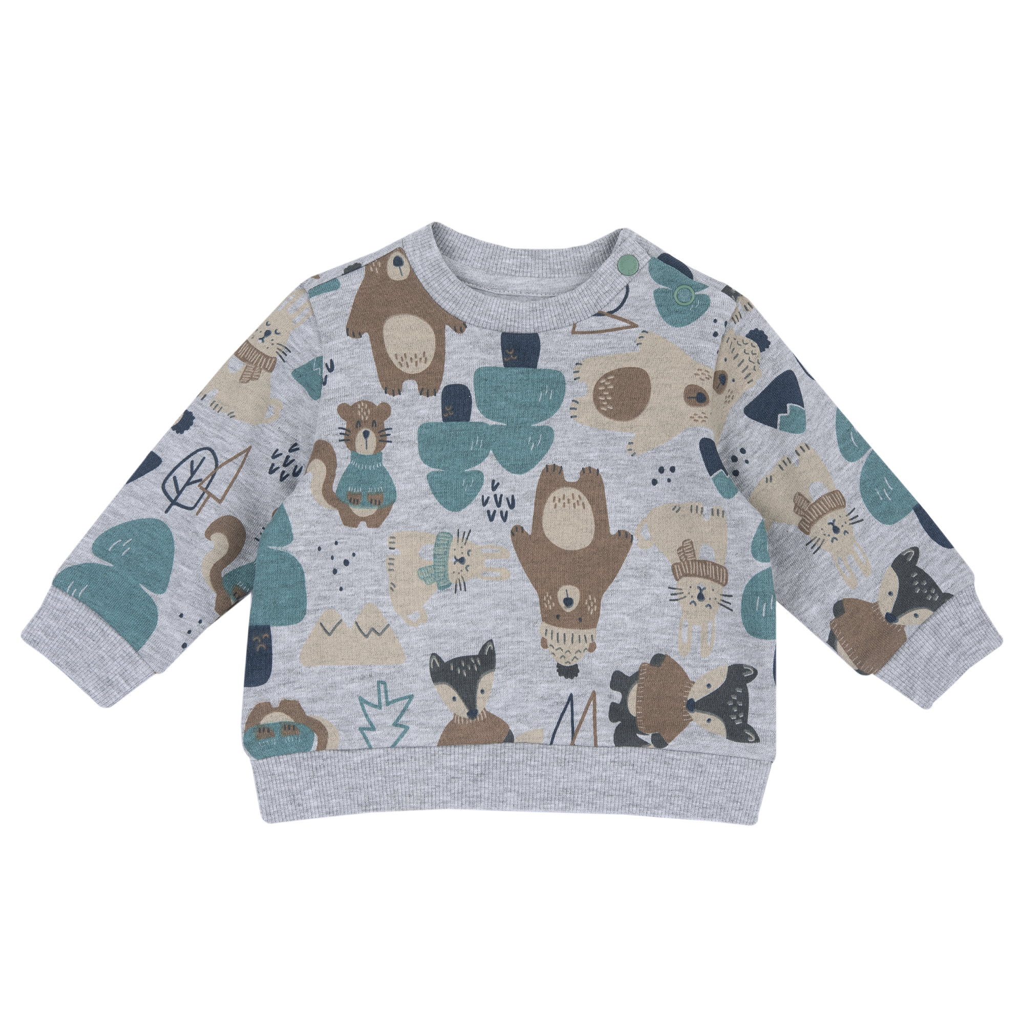 Bluza groasa copii Chicco, gri deschis, 00557-69MFCO
