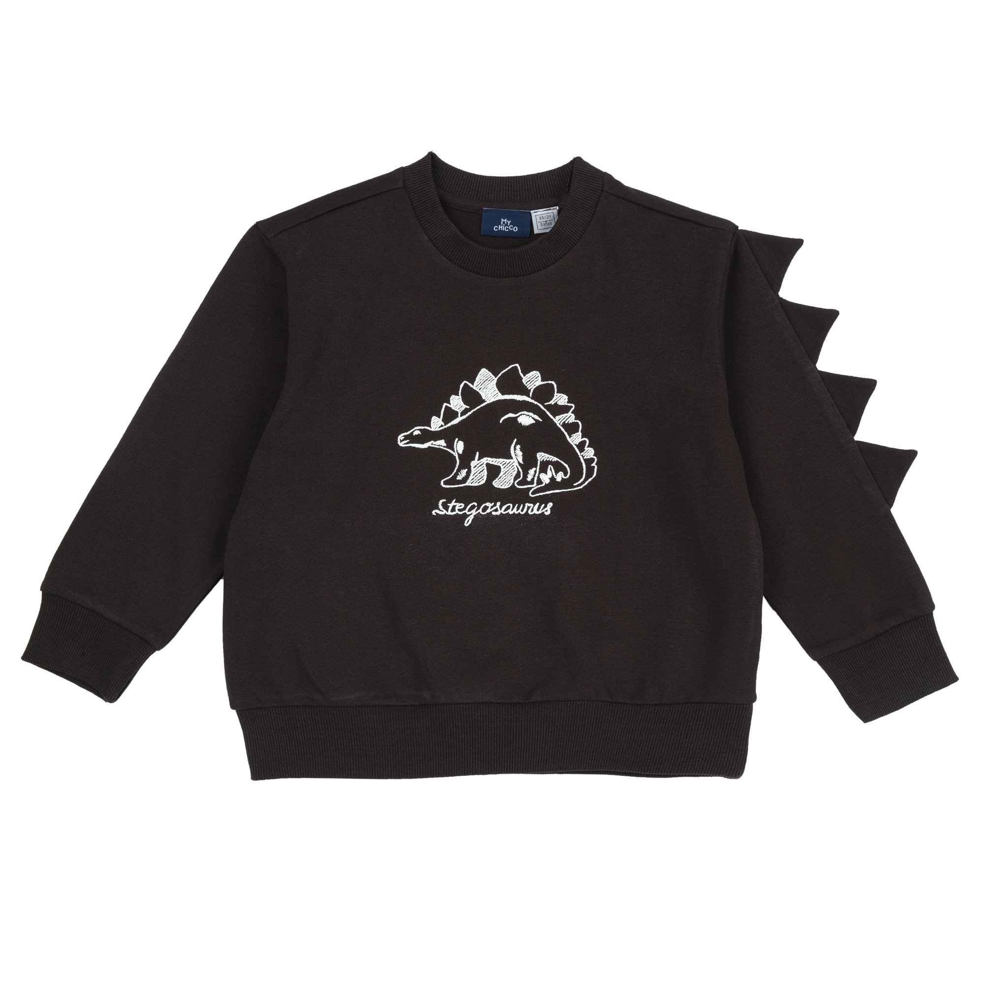 Bluza groasa copii Chicco, maro inchis, 00662-69MC
