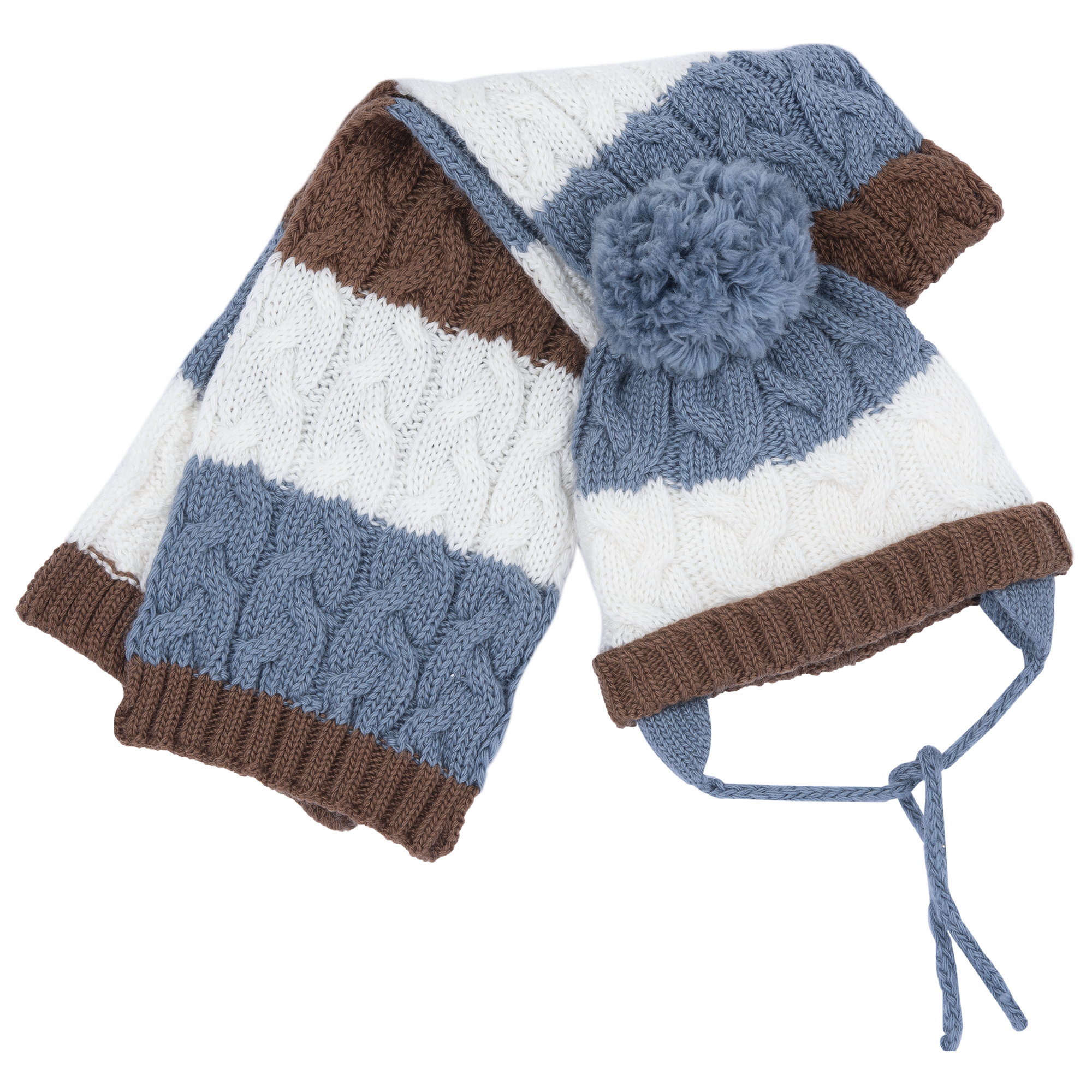 Caciula si esarfa copii Chicco, turcoaz, 00404-69MFCO